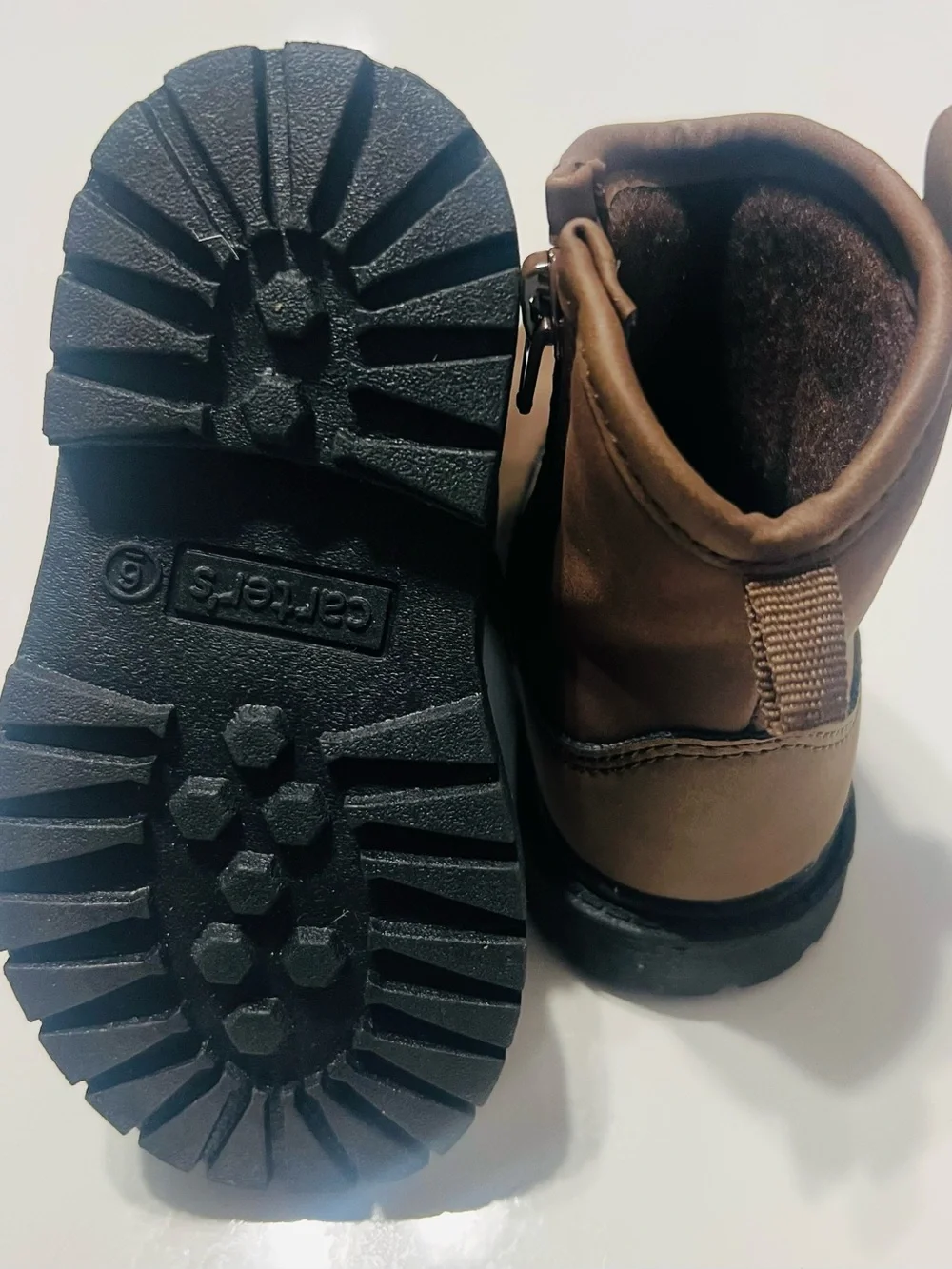 Carter's Toddler Brown Side-Zip Ankle Boots